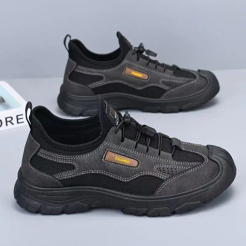 Men's shoes new casual shoes for outdoor comfort, breathability, lightweight, anti slip, and wear resistance