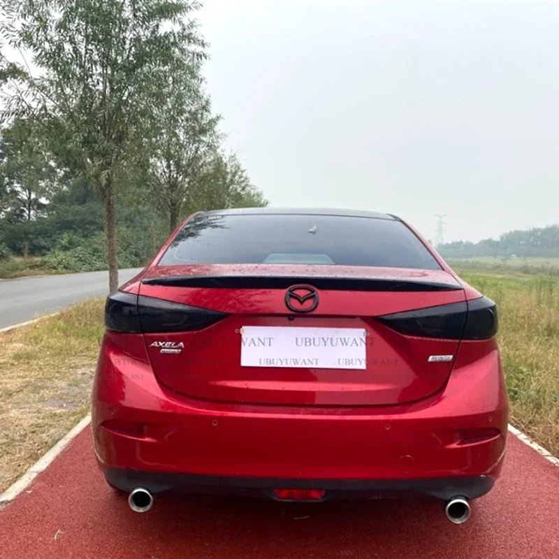 ABS-Kunststoff-Heckspoiler, passend für Mazda 3 Axela Limousine, 4-türig, Baujahre 2014, 2015, 2016, 2017. – Detail 6