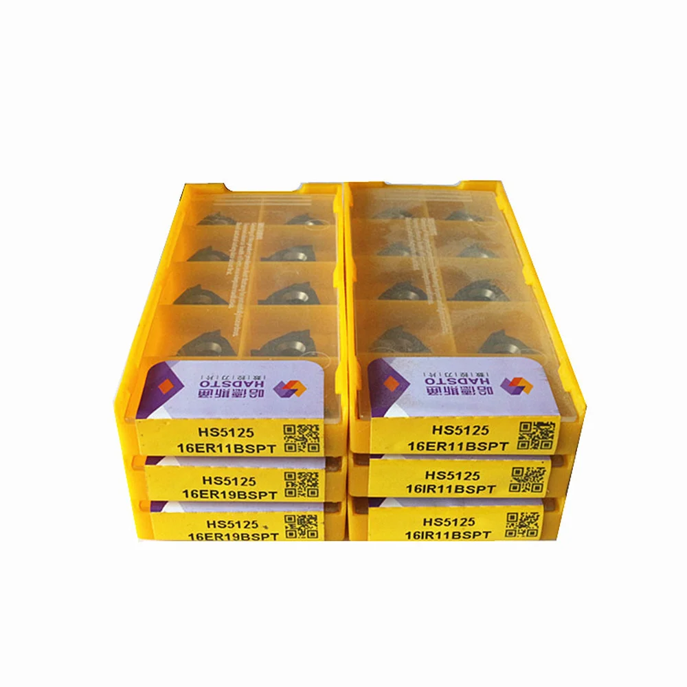 10 قطعة تحول إدراج 16ER11BSPT 16IR11BSPT 16ER19BSPT HS5125 آلة خرط تعمل بالتحكم الرقمي بواسطة الحاسوب أداة خيوط كربيد إدراج ل P.M.K