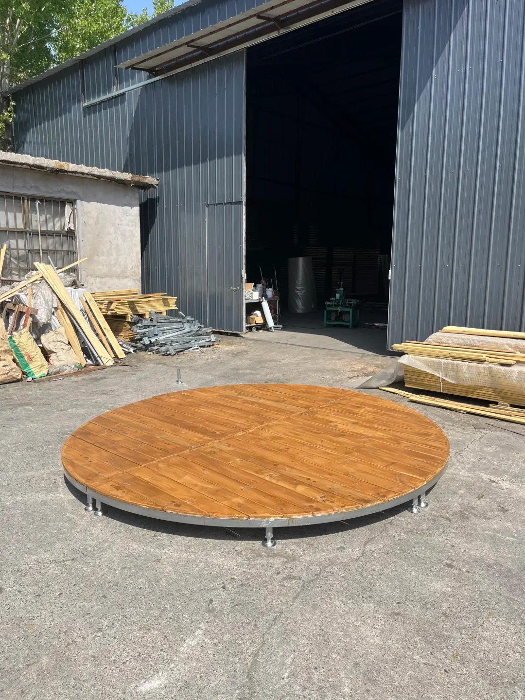 Easy-to-Assemble WPC Outdoor Platform Anti-Corrosion Module for Yard Camping Flat-Pack Plastic Wood Design