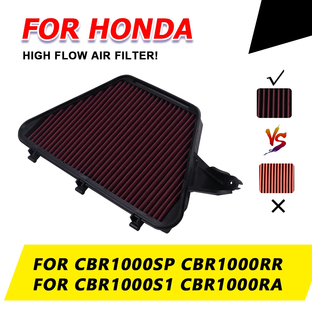 Motorcycle Accessories Air Filter Intake Cleaner Air Element Cleaner For Honda CBR1000SP CBR1000RR CBR1000S1 CBR1000RA A AC 2AC