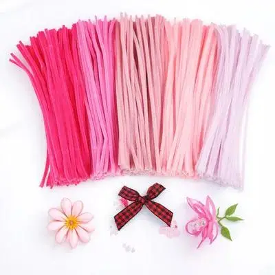 

500 pcs Pipe Cleaners Chenille Stems Twist Stick Diy Craft Supplies For Kids Handmade Flower Decor Valentine Christmas Pastel