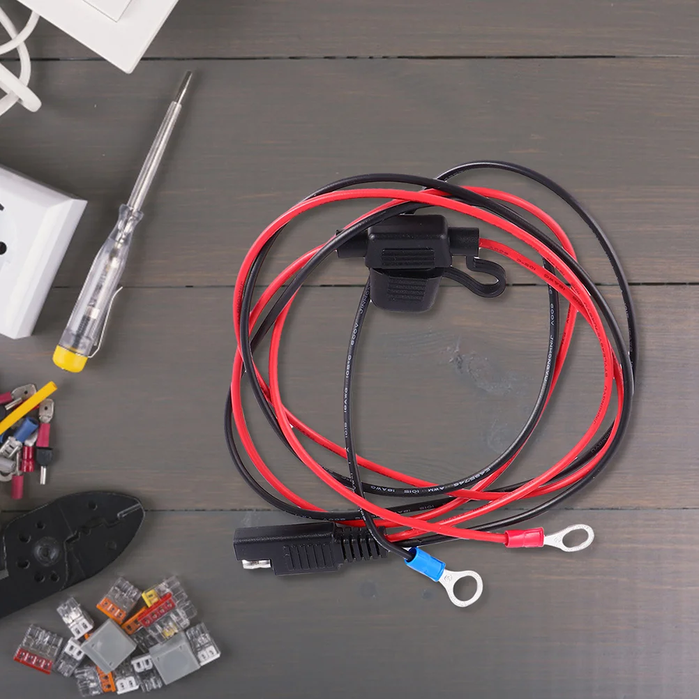 

1Pcs Solar Fuse Sae Terminal Wire Copper Rubber ABS Durable Extension Charge Cable Extension Cord