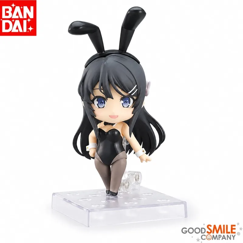 

In Stock Bandai Original Bandai Nendoron Sakurajima Mai Action Figure Model Doll Brand New Boxed Anime Characters Toys Model