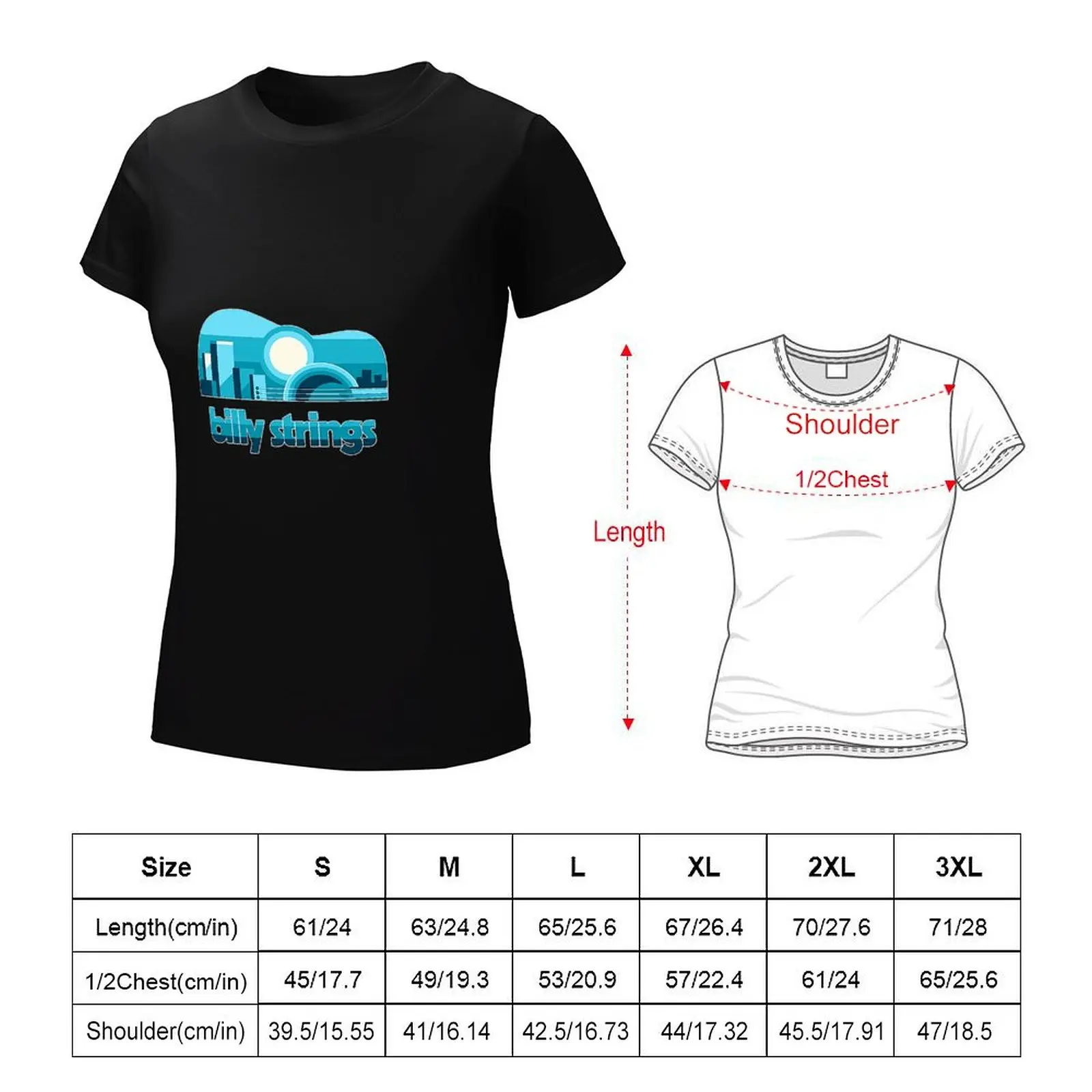 Billy Strings T-Shirt Female clothing plus size tops korean fashion Women tops
