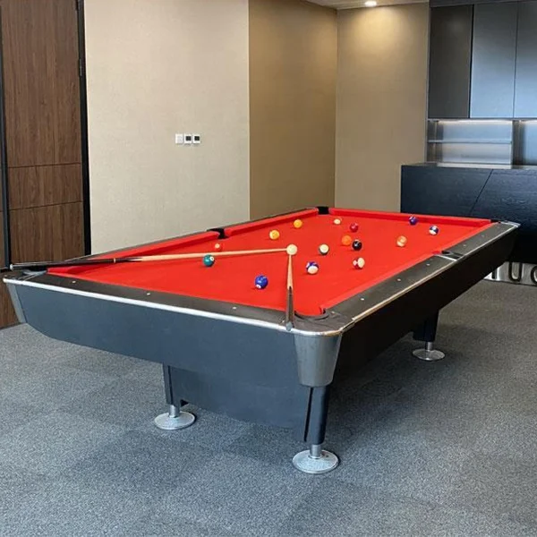 

Factory Wholesale Superior Billiard Table Black 8 Foot 9FT Pool Table Billiard