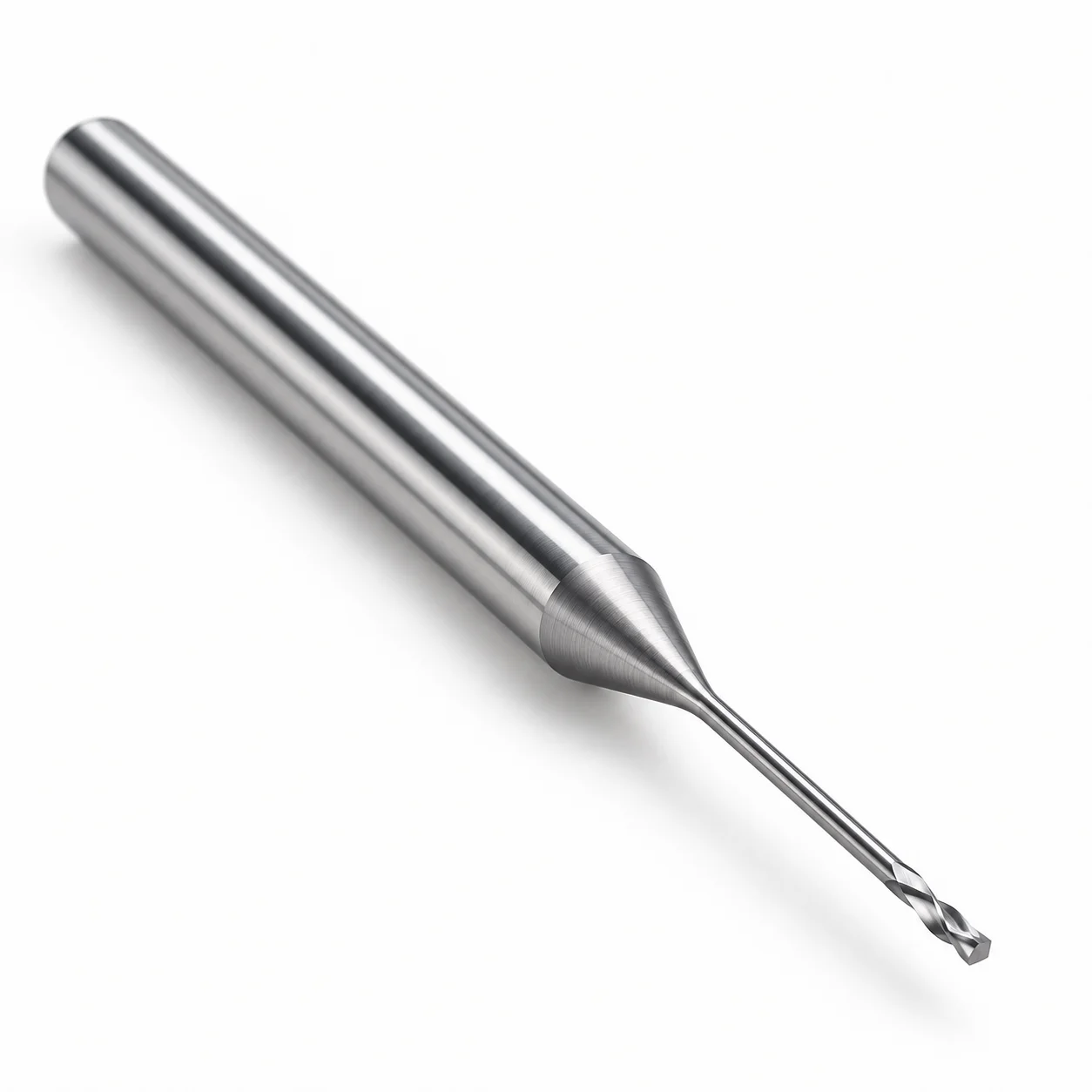 HRC55 Micro Diameter Deep Reach Solid Carbide Square End Mill Reduced Neck Coated Extended Length CNC Milling Cutter For Steel