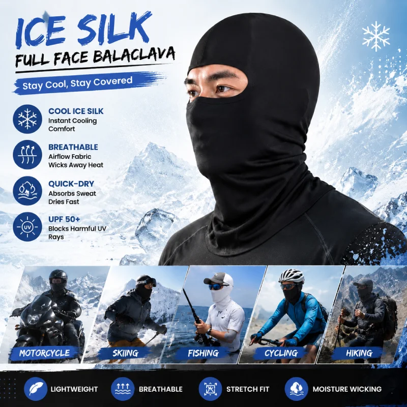 Running Gear Accessories - Мотоциклетная балаклава-маска для лица для мужчин