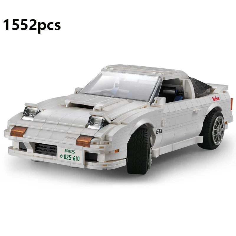 Cada Initial D Racing Car Bricks Model Assembled Building Blocks Street View Japanese Parking Lot Bricks Set Toys Gift for boys