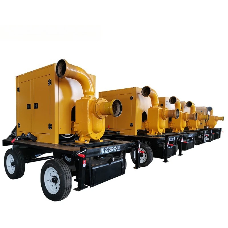 pump truck trailer type 500 cubic pump, mobile pump unit