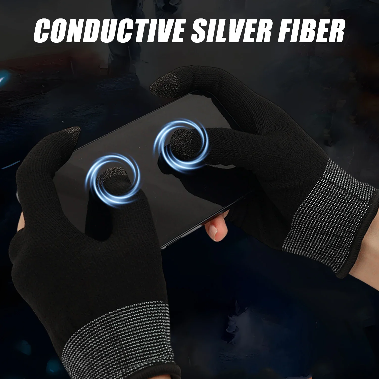 Finger Thumb Sleeve Gloves Breathable Sweat Proof Highly Sensitive Gaming Tablet Gloves for IPhone IPad Samsung Xiaomi Google - view 6