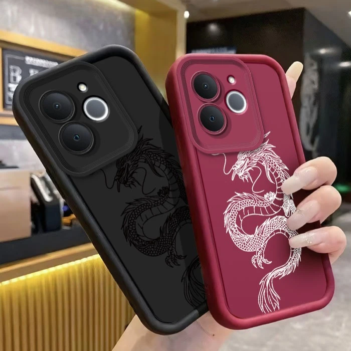 Coque de téléphone à motif Dragon dieu Orient chinois, étui de protection en Silicone souple pour Realme Note 70 70T Note70 Note70T RMX5313 2025