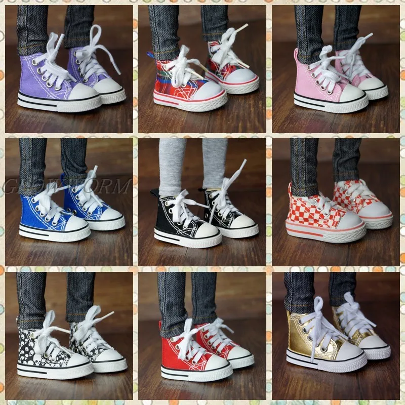 

BJD SHOES Кроссовки Холщовые спортивные ботинки для куклы 1/6 1/4 17 "44 см 1/3 MSD SD17 YOSD DK DZ AOD DD Бесплатная доставка HEDUOEP