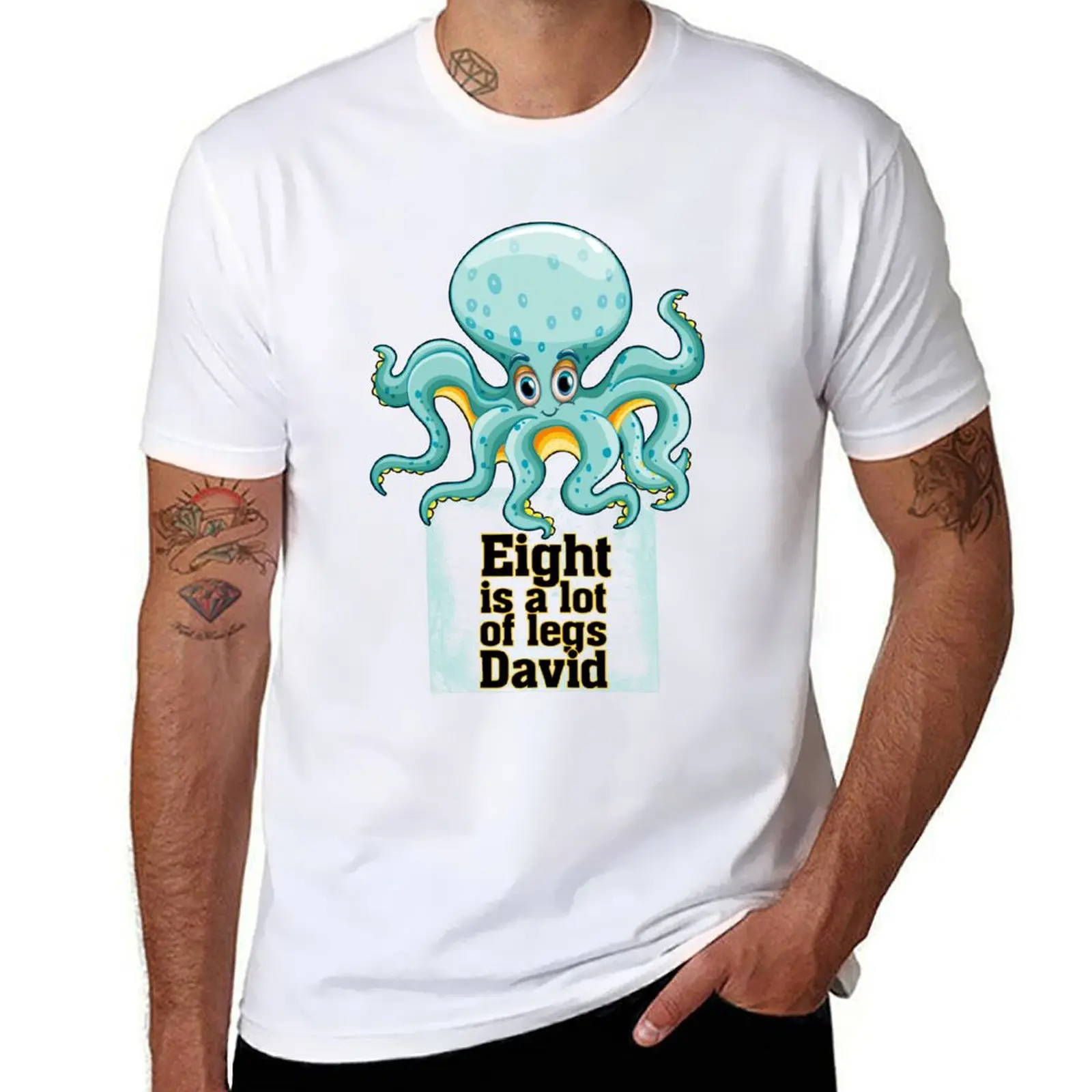 

t is designer tshirt shirt lot T-Shirt man shirts for of David legs, 100% cotton Eight a t