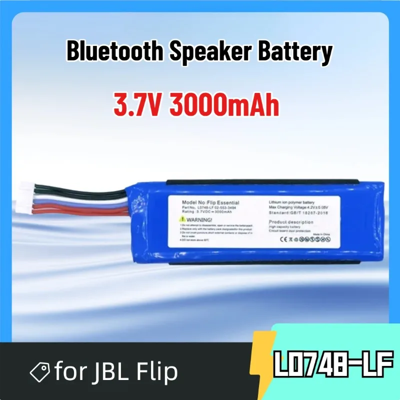 

3.7V 3000mAh L0748-LF for JBL Flip Essential Bluetooth Speaker Battery