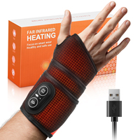 Electric Hand Massager 3 Gears Heating Wrist Support Brace Adjustable Guard Strap Breathable Sports Hand Joint Protection Tool