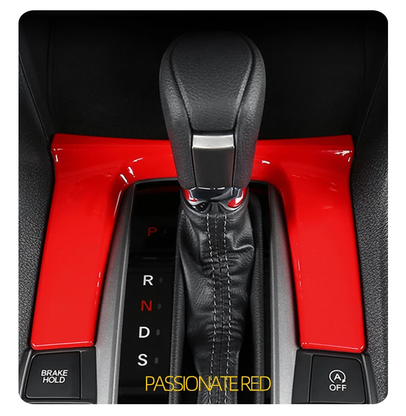 Für HONDA 2016-2021 10th Civic Sedan Hatchback AT Gear Panel dekorative Aufkleber Zubehör – Detail 6