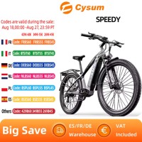 Cysum Speedy Adult Electric Bicycle 500W Men's E-Mountain ebike 48V14aH Battery,27.5 Inch women's Electric Bike