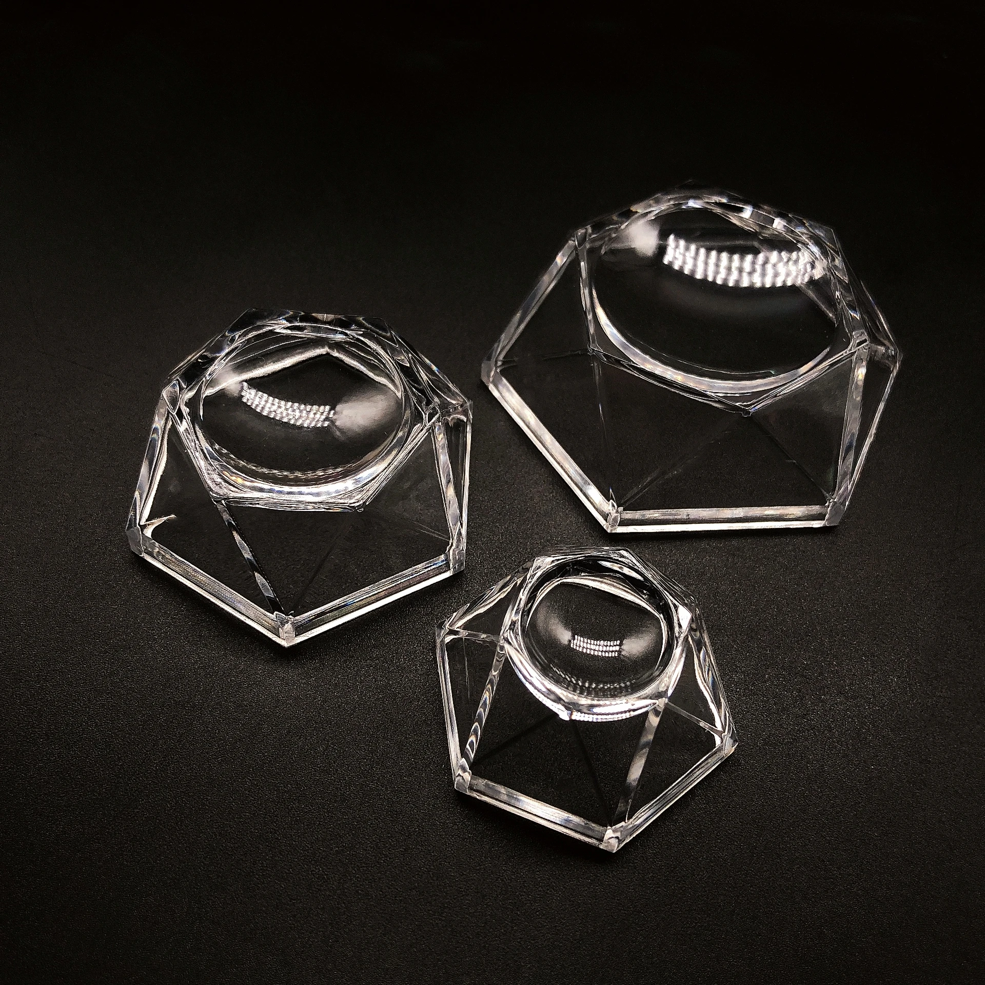 1PC Acrylic Crystal Ball Clear Display Base Sphere Stand Holder Transparent For Table Desktop  Office Ornament  Home Decor