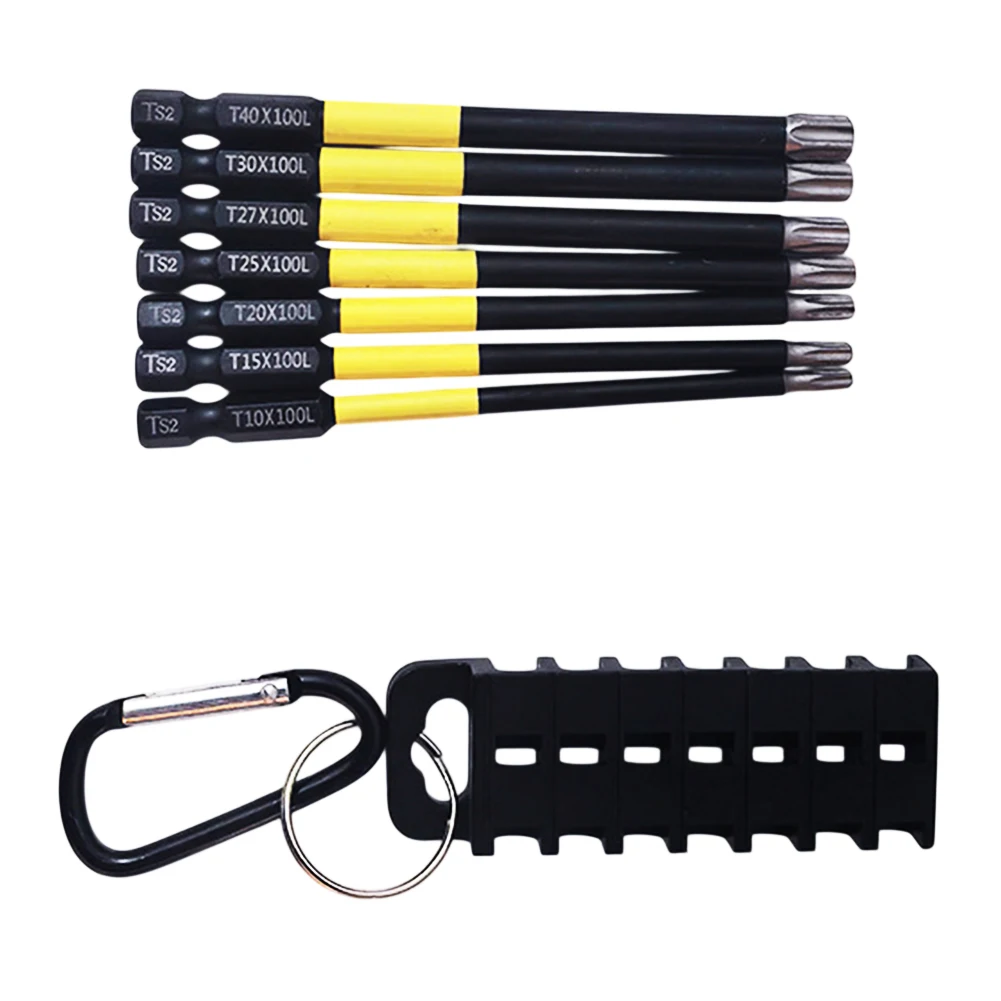 The Essential 7 Piece For durable Driver Bit Collection Featuring Strong Magnets Perfect Fit For Most Drills Available