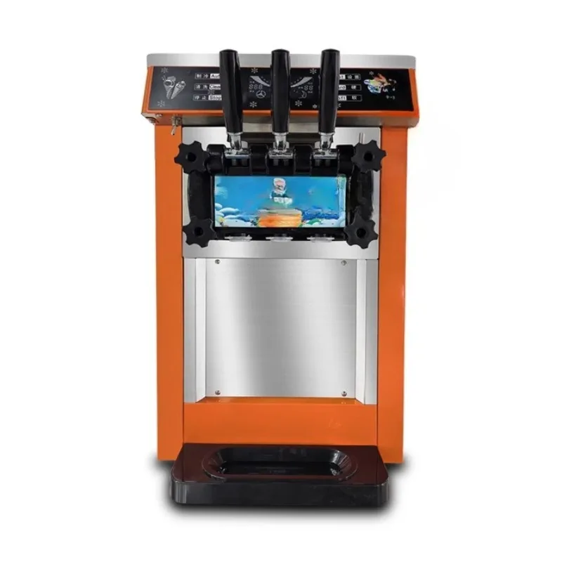 

Internet celebrity commercial ice cream machine, mobile stall small cone ice cream machine