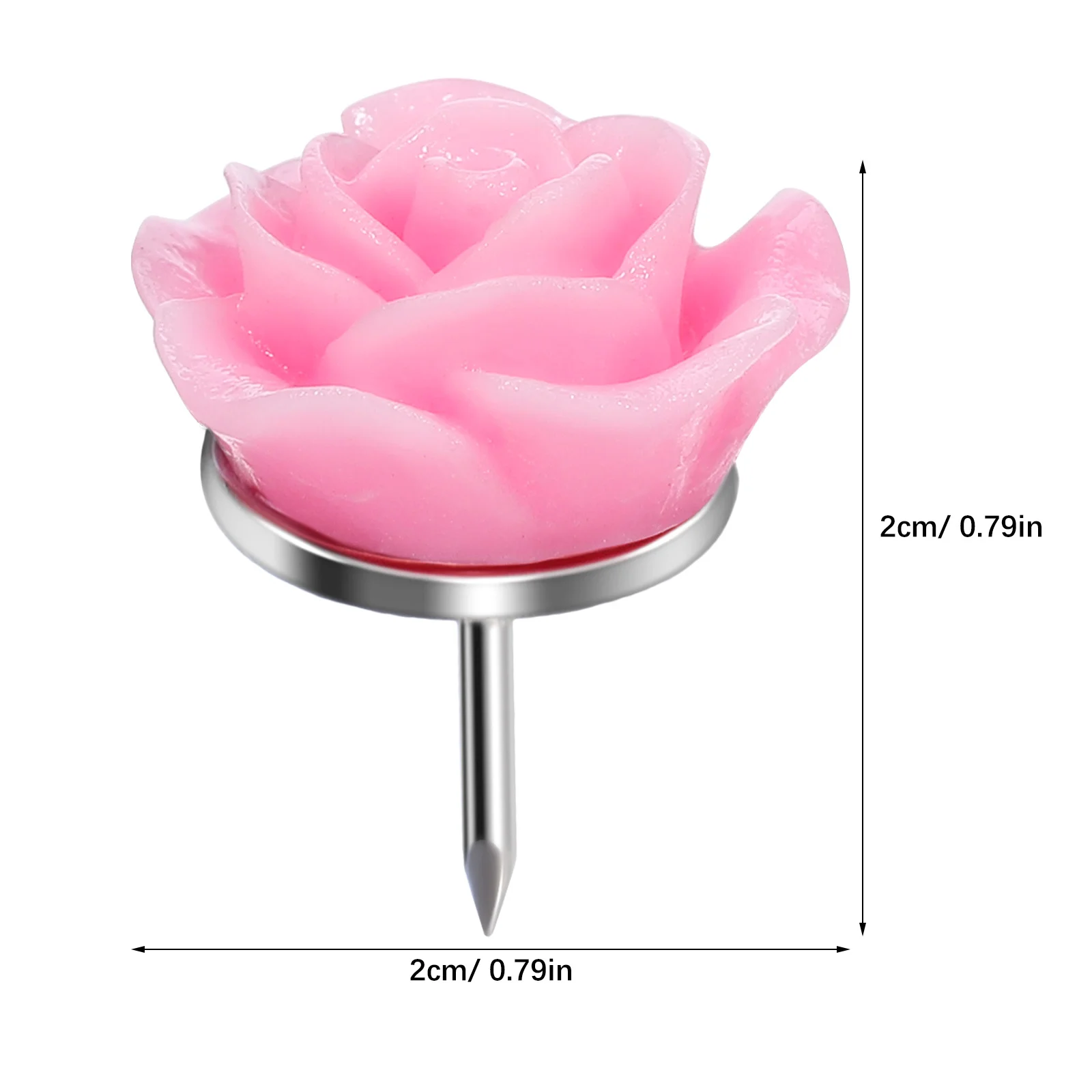 40Pcs Flower Push Pins Resin Thumb Tacks Decorative Pins for Bulletin Board Cork Wall Display Fade Resistant Multi Use