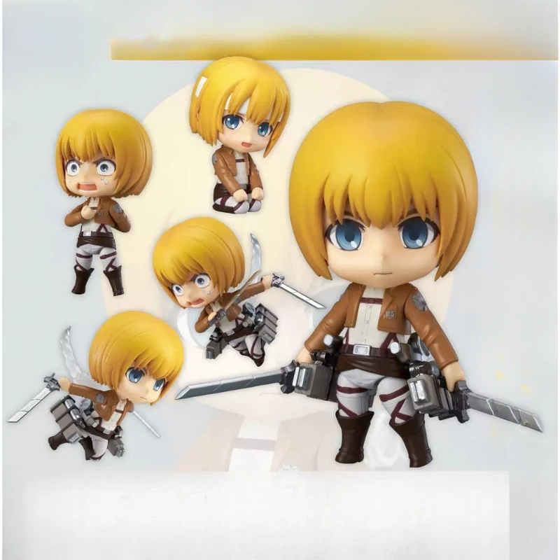 10cm Anime Attack ON Titan Figures 435# Armin Arlert Face Changing Action Figures PVC GK Perimeter Model Statue Birthday Gifts