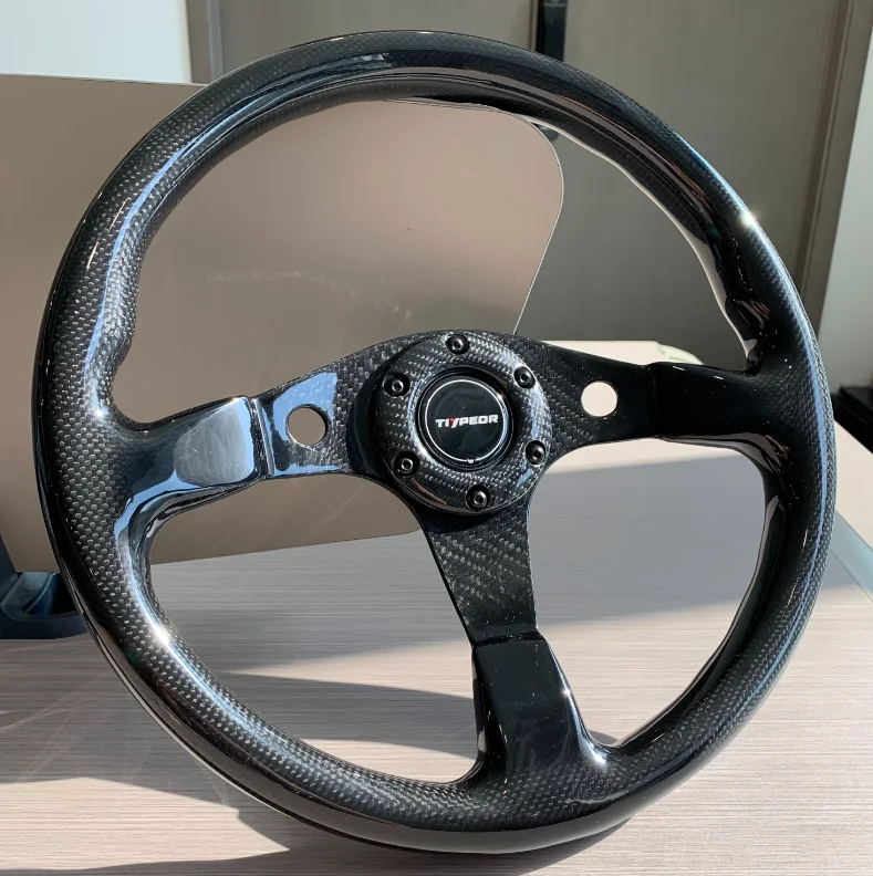 350mm Custom Universal Fashion Design With Carbon Fiber Modified Steering Wheel