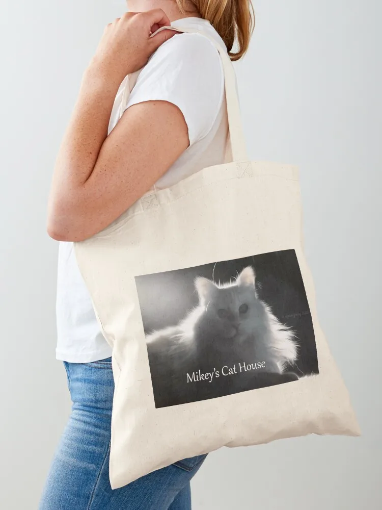 Mikey's Cat House w/Mikey Tote Bag Large bags for women Eco bag Women's shopper Women's handbag