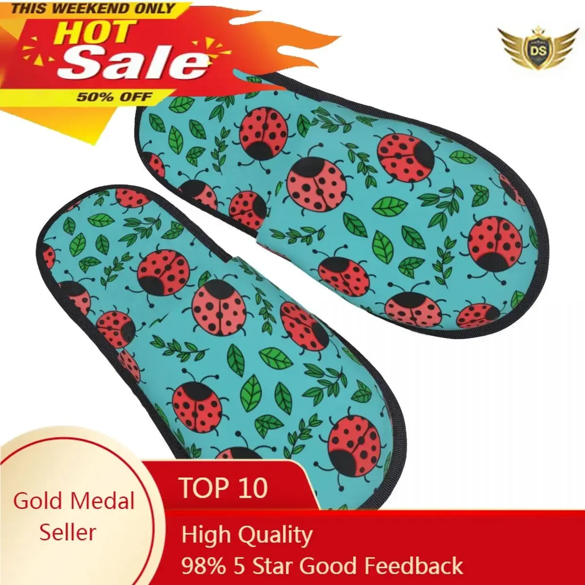 

Winter Slipper Woman Man Fashion Fluffy Warm Slippers Ladybugs Leaves House Slippers Funny Shoes