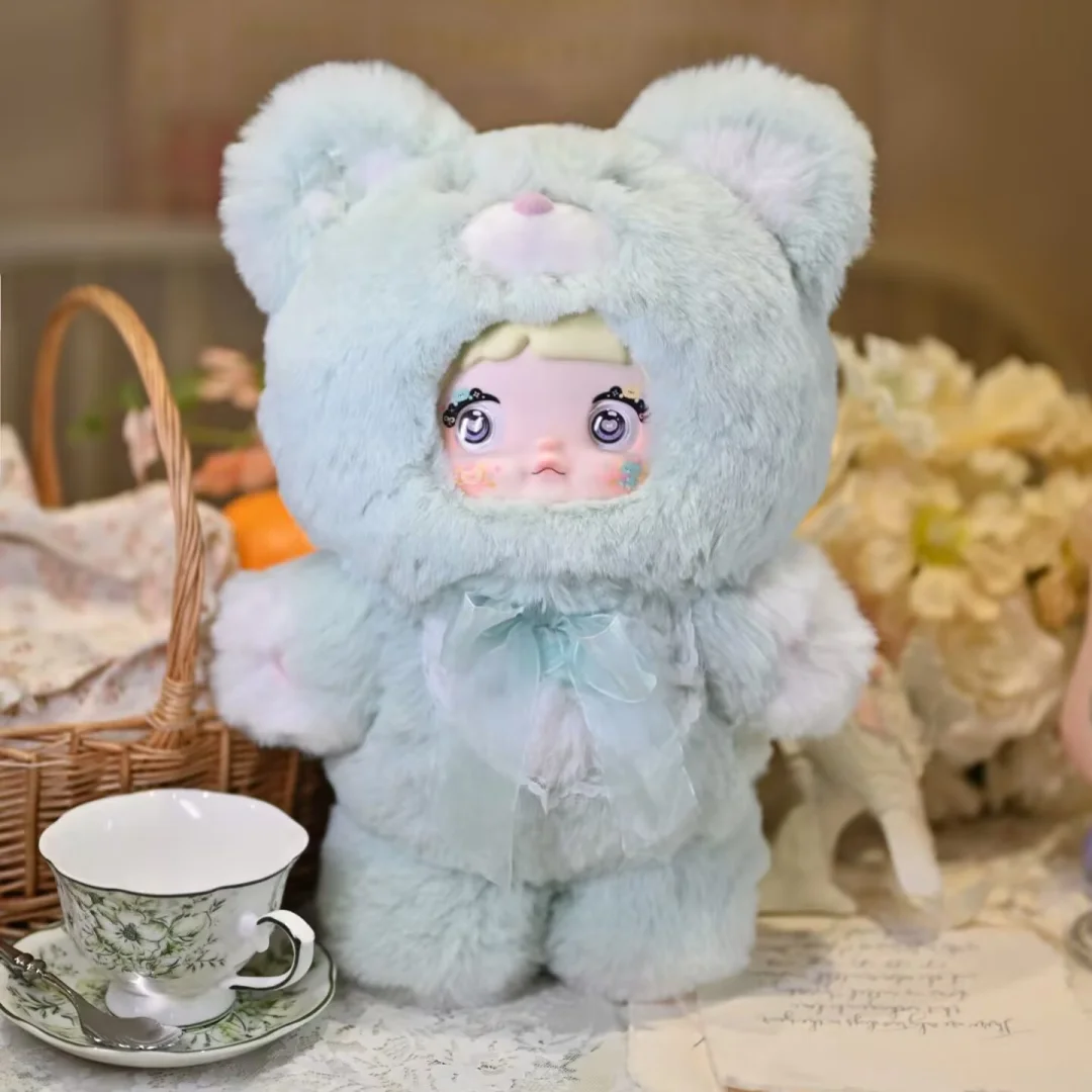 Genuino Nommi 400% 35 cm Goodnight Bear Series Nommi Vinile Decorazione della stanza della bambola Collezione di bambola Scatola misteriosa Giocattolo Kawaii Ragazza regalo