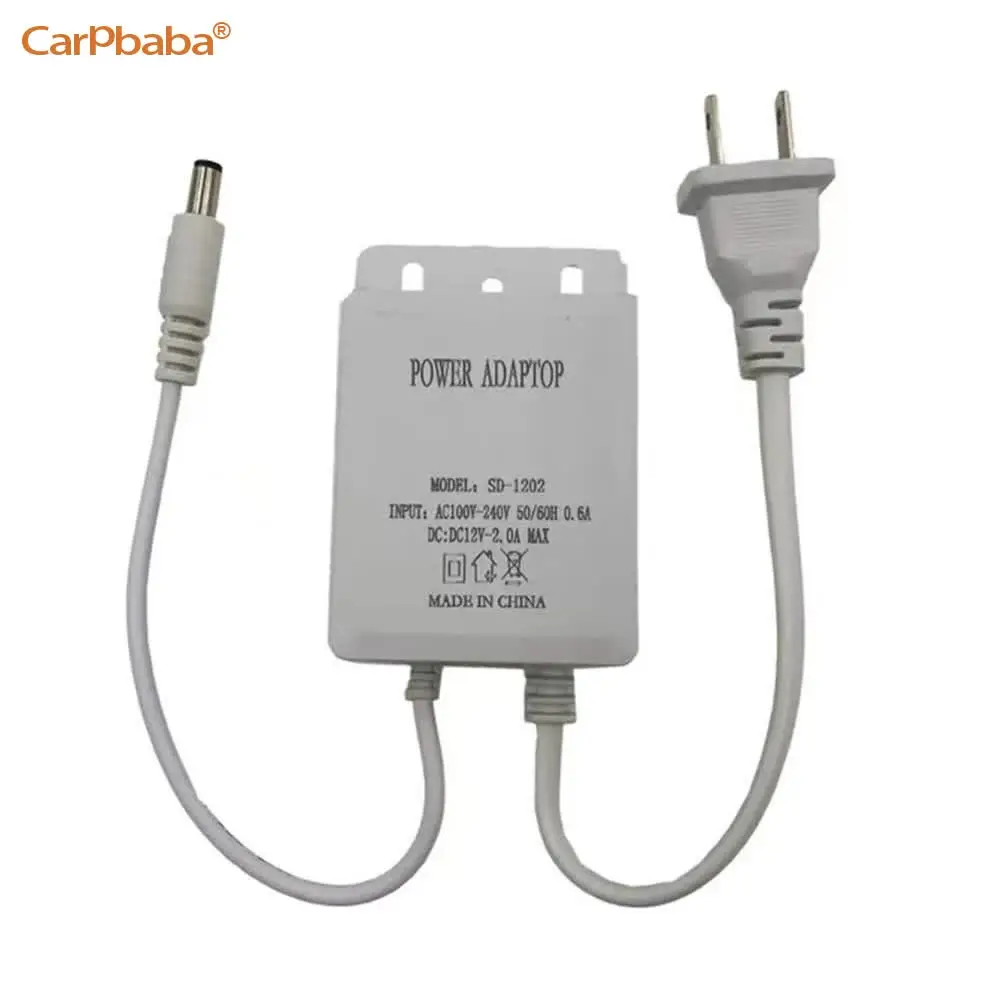 Chargeur adaptateur secteur étanche extérieur, alimentation de sortie de pipeline, prise US et EU, sécurité CCTV, caméra IP analogique, entrée AC 100-240V, DC 12V