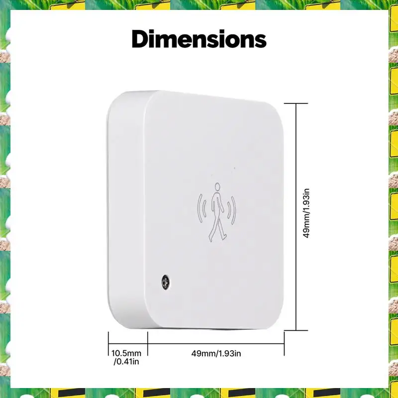 3C Electron Wifi Smart Human Presence Sensor Motion Motionless Detection Light Luminance Sensor Wired, App Notification,Wifi Sma