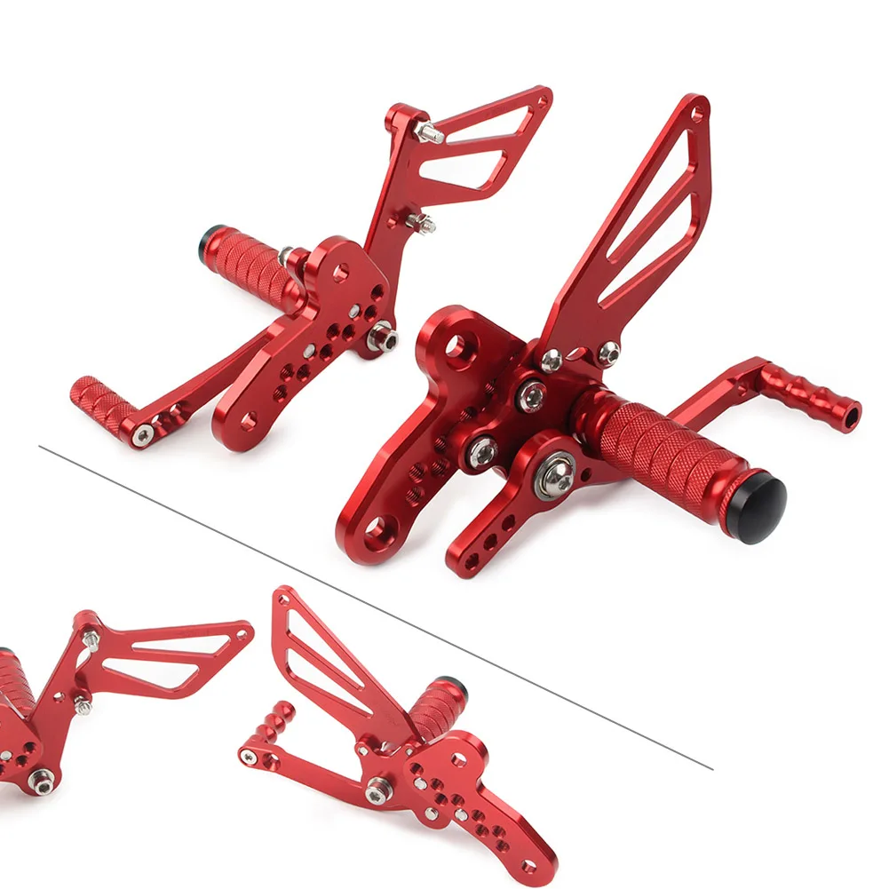 

Red Motorbike CNC Rearsets Footpegs Rear Set Pedal For Suzuki GSXR1300 1999-2013 Motorcycle Accessories