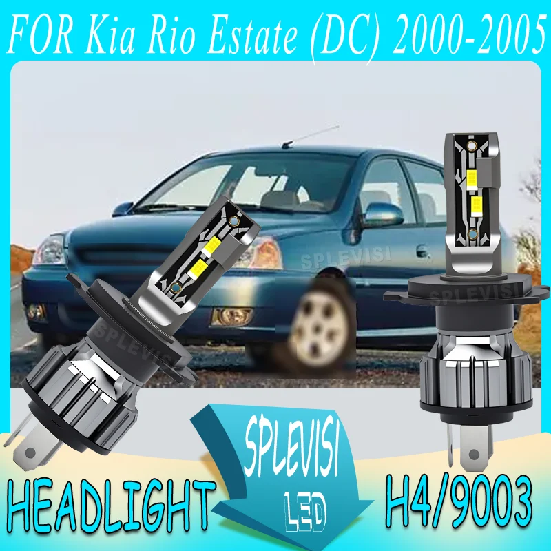 

Tool-Less Fit Night Safety warranty 3 year h4 LED Headlight hi/low beam For Kia Rio Estate (DC) 2005 2004 2003 2002 2001 2000