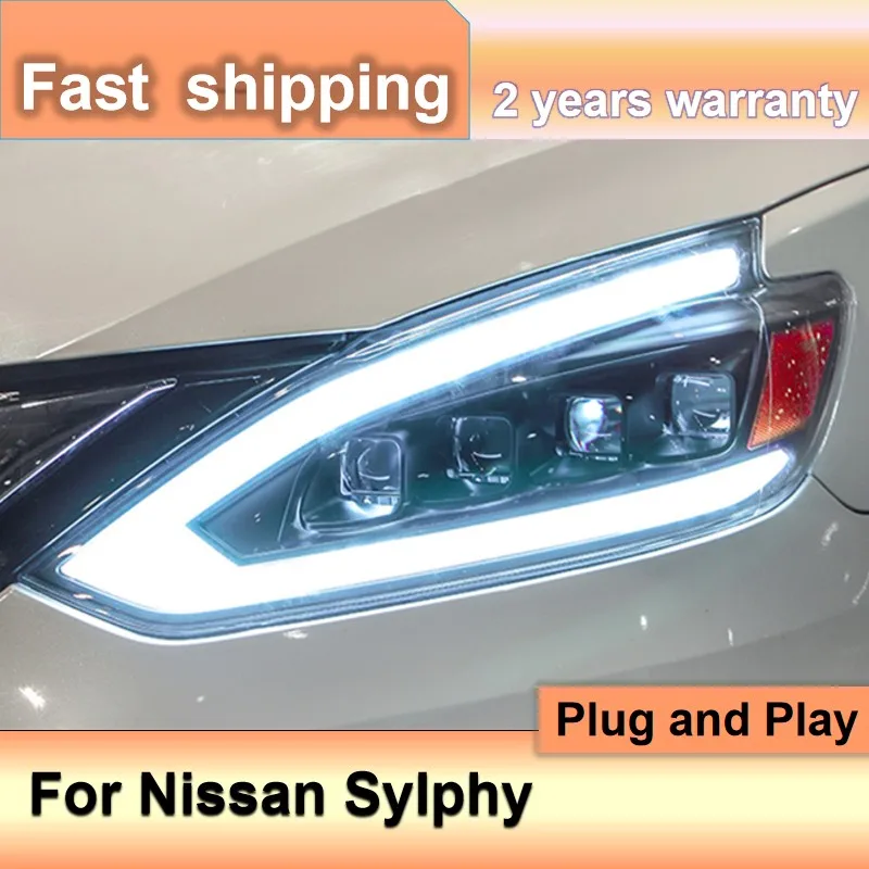 

Car Accessories for Nissan Sentra Head Light 2016-2019 Sylphy Headlights LED DRL Dynamic Turn Signal Nissan Sentra Head Lamp