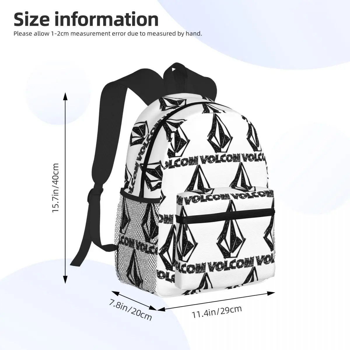 Студенческий рюкзак с логотипом V-Volcom, школьная сумка, походный дорожный рюкзак для мальчиков и девочек, сумка для книг, сумки на плечо