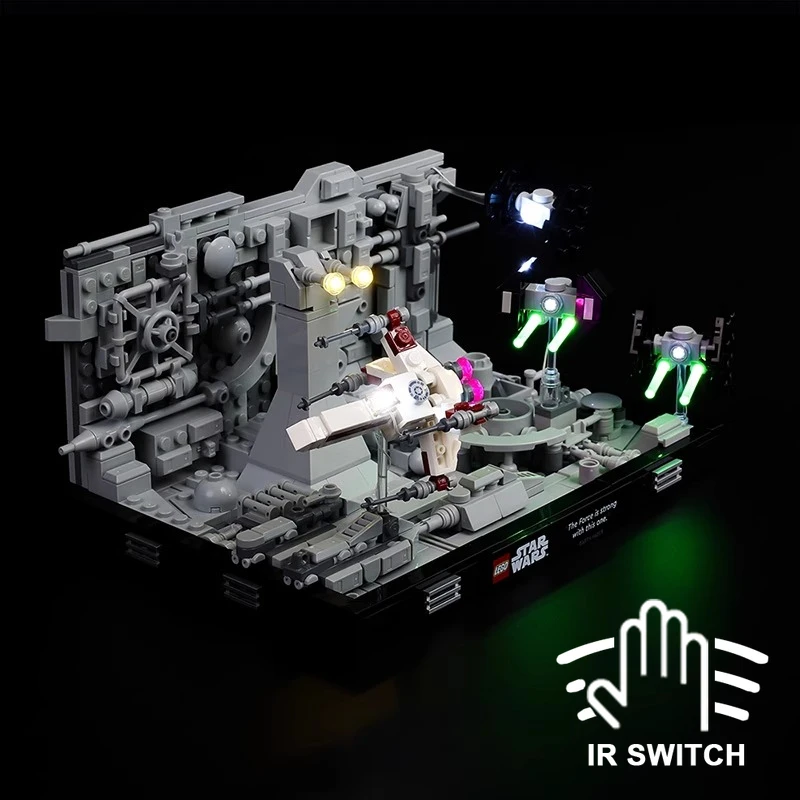 

No Model LED Lighting Set Suitable for LEGO Death Star Trench Run Diorama 75329 (Not Include Building Blocks)