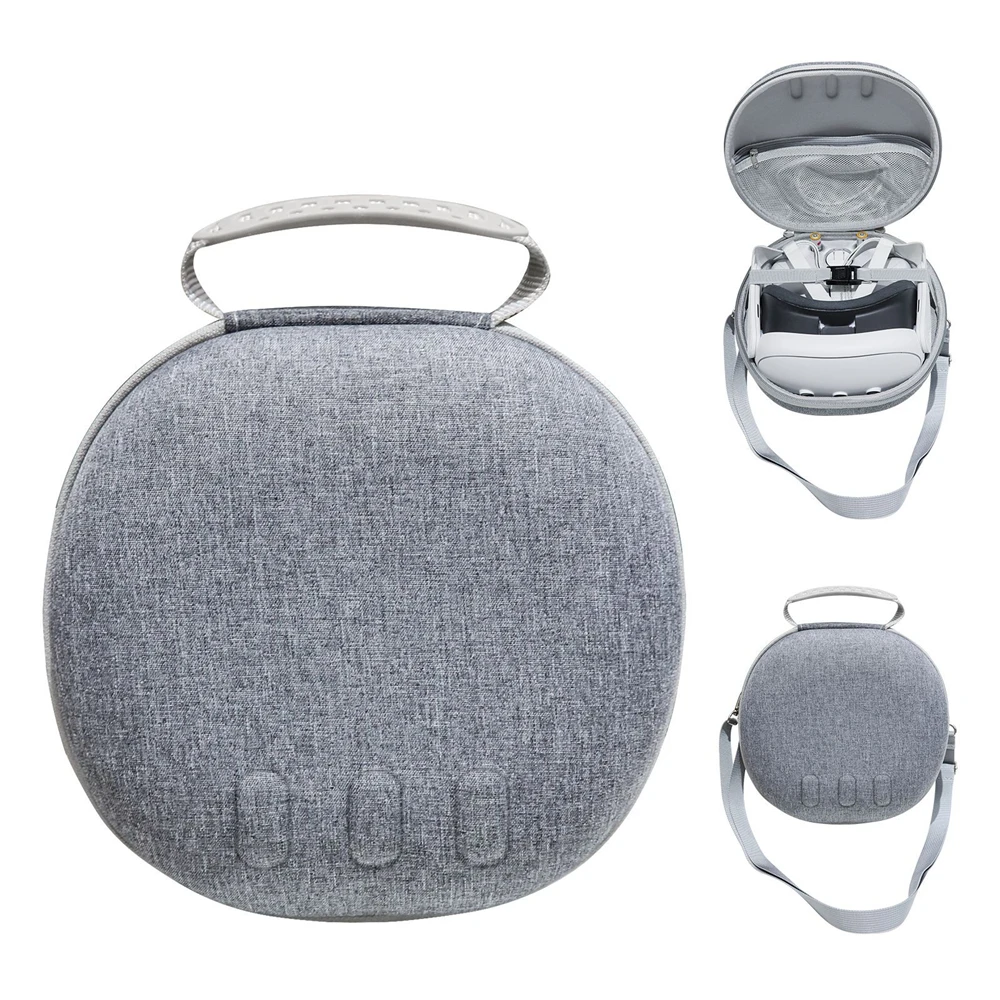 

Сумка для переноски VR для Meta Quest 3, жесткая большая сумка для поиска 3 аксессуаров VR