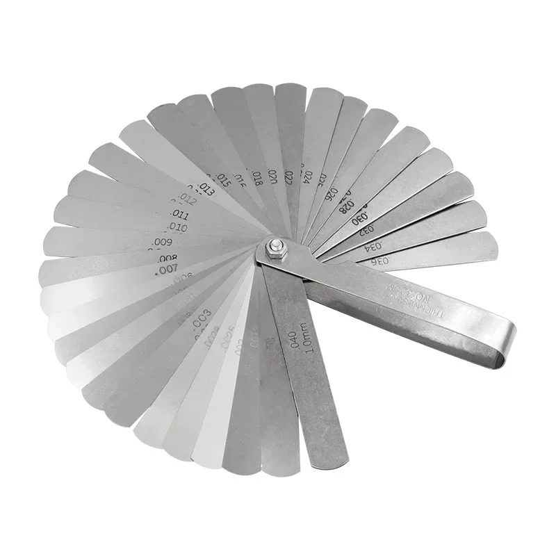 # Hot Sales For 32 Blades Feeler Gauge Set Go-No-Go Blades Feeler Gauge Set Tapered Metric Steel Thickness Feeler Gauge