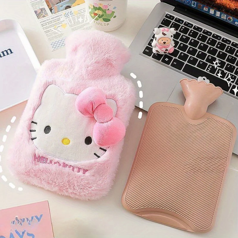 Sanrio Hello Kitty plush hot water bag filled with cute KT cat thick explosion-proof hot water bag large hand warmer