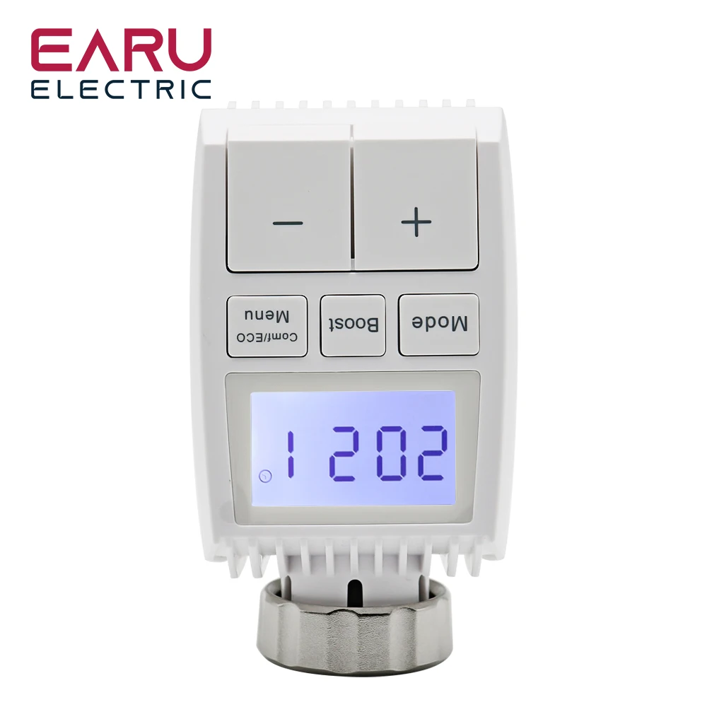 Programmable Thermostat Timer TRV Radiator Valve Actuator Temperature Controller