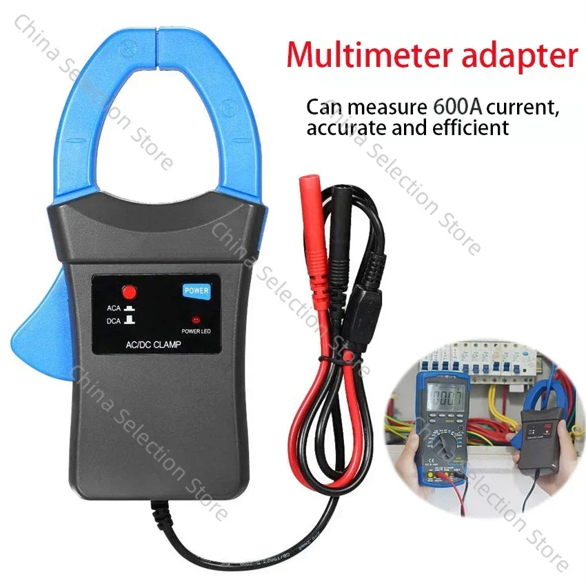 Clamp Meter BT-605A AC/DC 600A Clamp-on Current Probe Amp Adapter Perfect for Work with Digital Multimeters