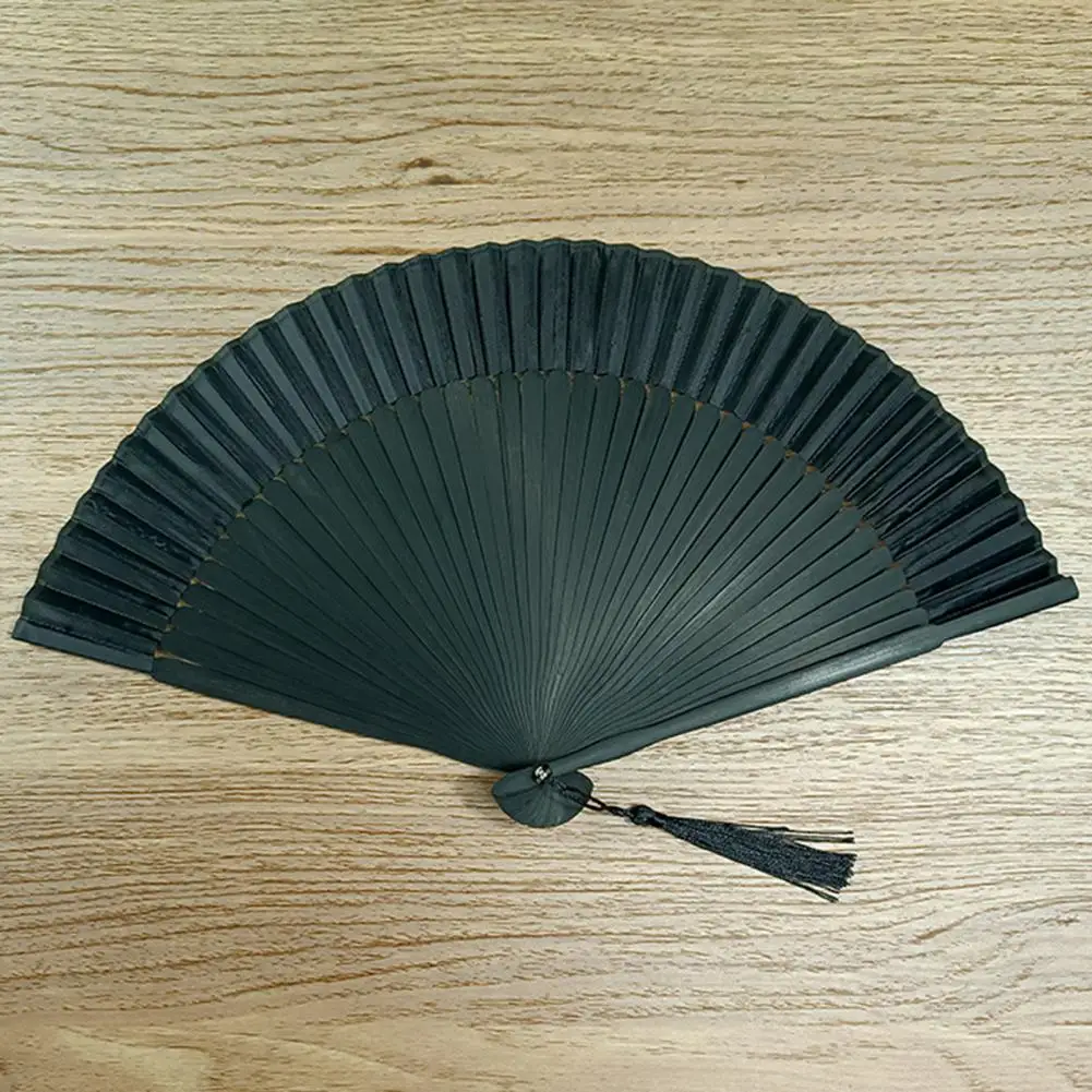 Practical Hand Fan Thin Black Chinese Style Folding Fan  Lightweight Handheld Fan Dance Supply