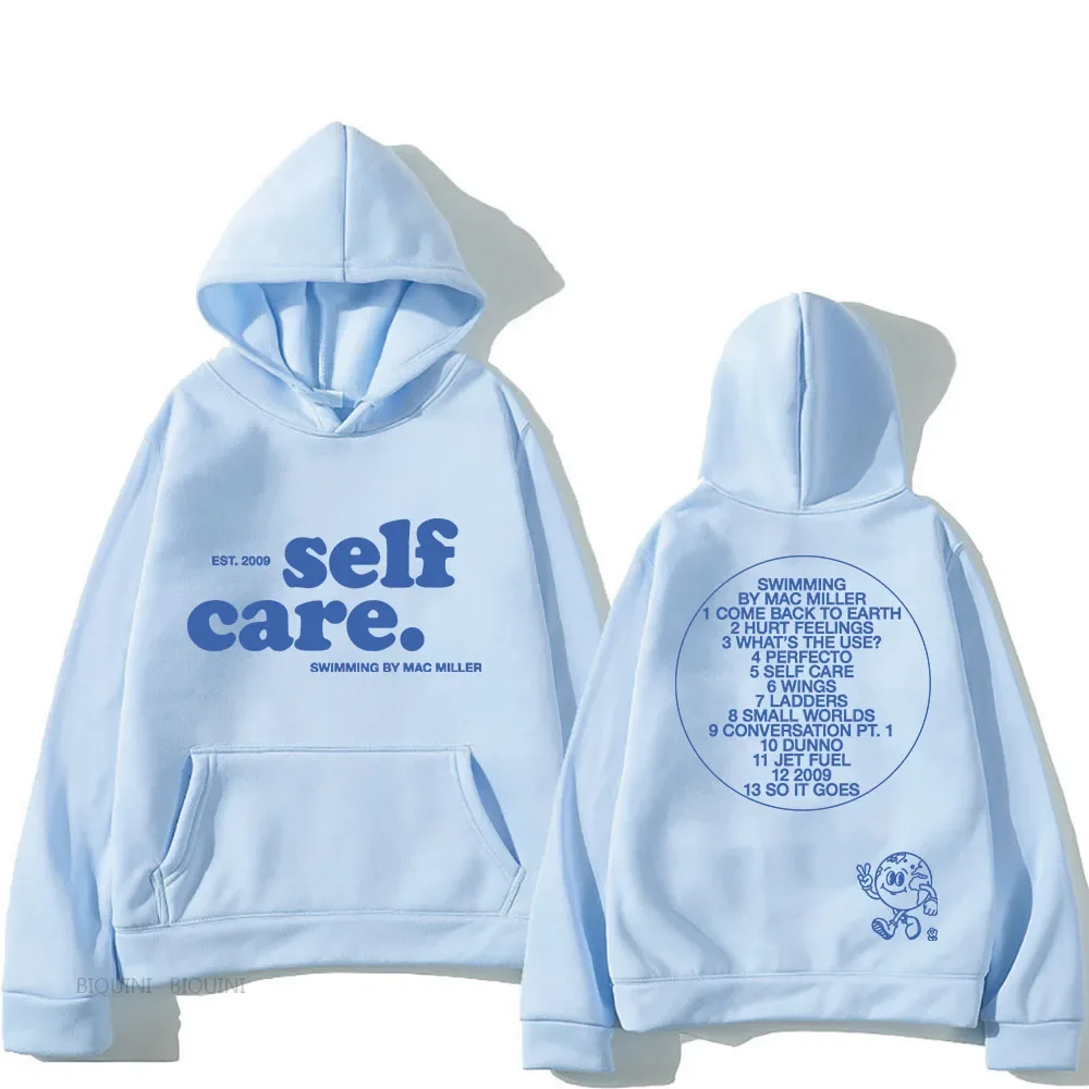 

Macc Miller Self Care Hooded Long Sleeve Pullovers Japanese Style Hoodies Padded Men's and Women's Winter Coat Custom Y2k Tops