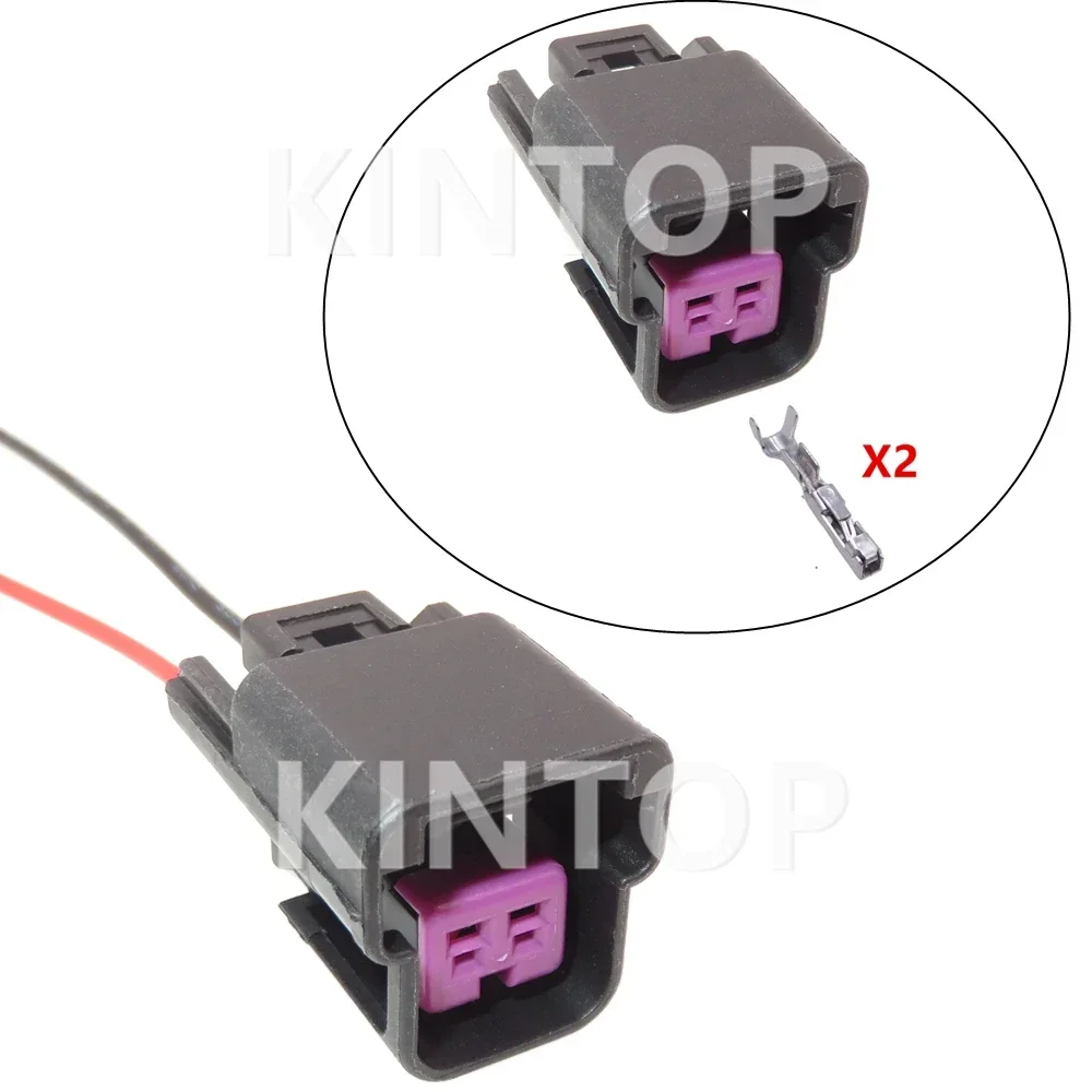 

1 Set 2 Pins 15332129 AC Assembly Car Plastic Housing Connector with Wires Automobile Electric Cable Waterproof Socket