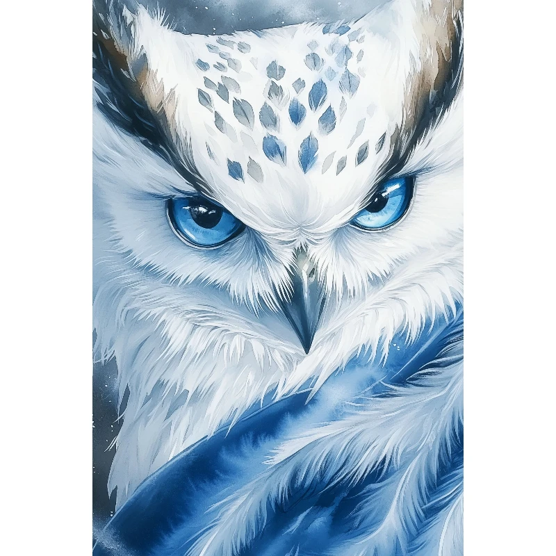 quebra-cabecas-de-500-1000-1200-2000-pecas-coruja-azul-e-branca-jogos-de-atividade-familiar-para-sala-de-jogos-quarto-e-decoracao-de-casa-–-Otima-opcao-para-presente