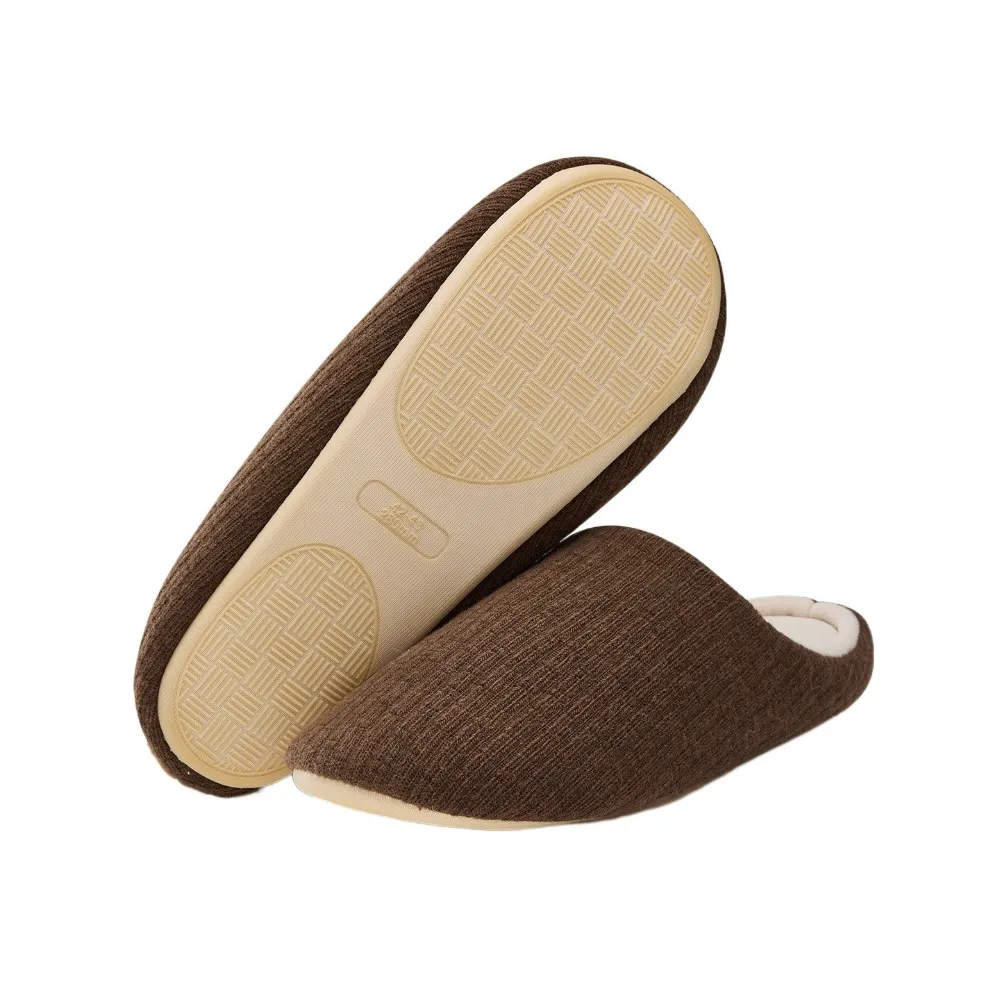 

Бесшумные хлопковые тапочки на мягкой подошве, простые домашние тапочки в японском стиле, женская домашняя обувь на плоской подошве, домашние тапочки, зимние женские и мужские