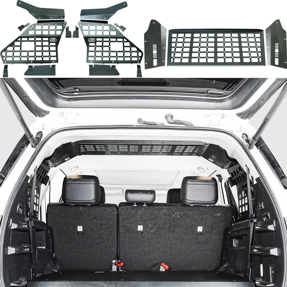 

Fit for Toyota Sequoia 2023 2024 2025 Rear Trunk Side Window Molle Panels & Roof Storage Shelf