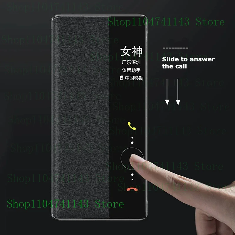 

Smart View Case For Huawei Mate 40 Pro Auto Sleep Wake Up Flip Cover Hard Phone Case